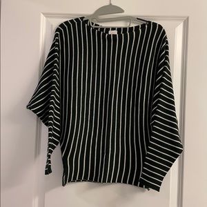 Dark Green Striped Sweater